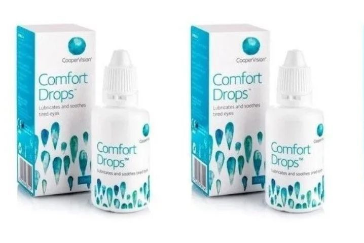 Капли Comfort Drops 20 мл * 2 бутылки Увлажняющие для глаз Комфорт дропс КуперВижн CooperVision от сухости #1