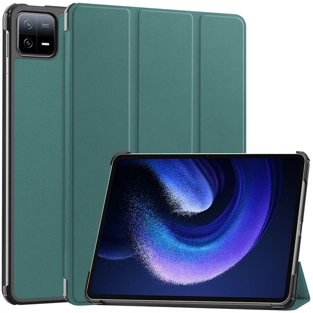 Набор чехол и стекло для планшета Xiaomi Pad 6/Pad 6 Pro/Ксиаоми Пад 6 2023  года, 11 дюйма, зеленый - купить с доставкой по выгодным ценам в  интернет-магазине OZON (1119618315)