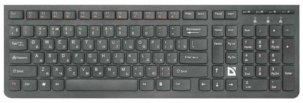 Defender Клавиатура беспроводная Клавиатура Defender UltraMate SM-535, Black, USB  #1