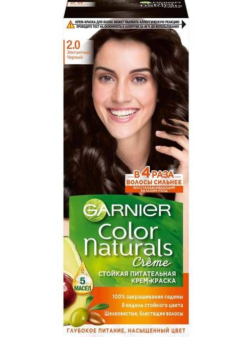 Крем-краска для волос Garnier Color Naturals 2.0 Элегантный черный #1