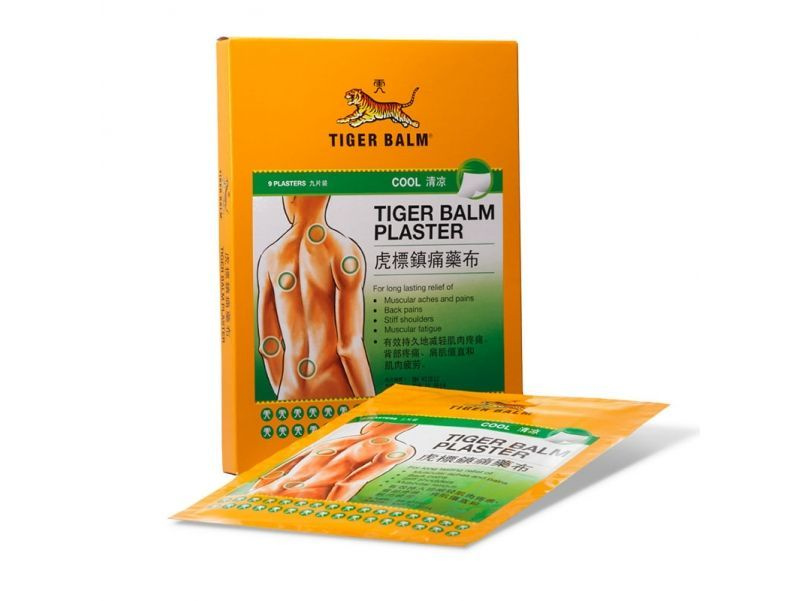 2шт/ 10*14см. Tiger Balm Plaster Cool охлаждающий пластырь #1