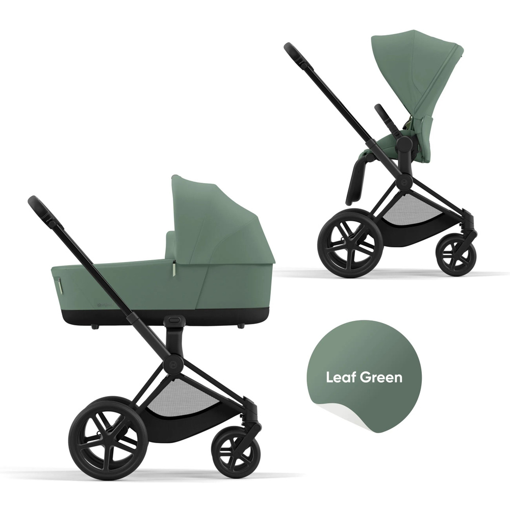 Cybex Priam IV Коляска 2 в 1, шасси Matt Black/Leaf Green #1