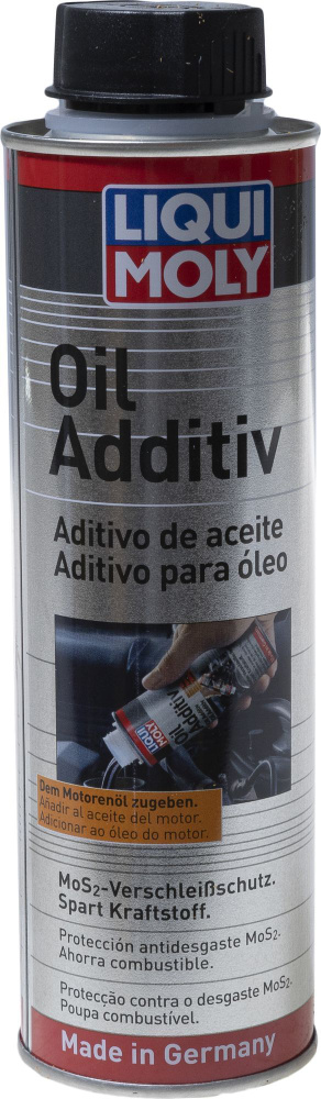 Антифрикционная присадка с дисульфидом молибдена в моторное масло LIQUI MOLY Oil Additiv, 300 мл  #1