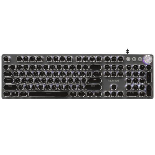 Клавиатура проводная KEYRON Virgo, механическая Outemu Blue, клавиш - 108, USB, черная  #1