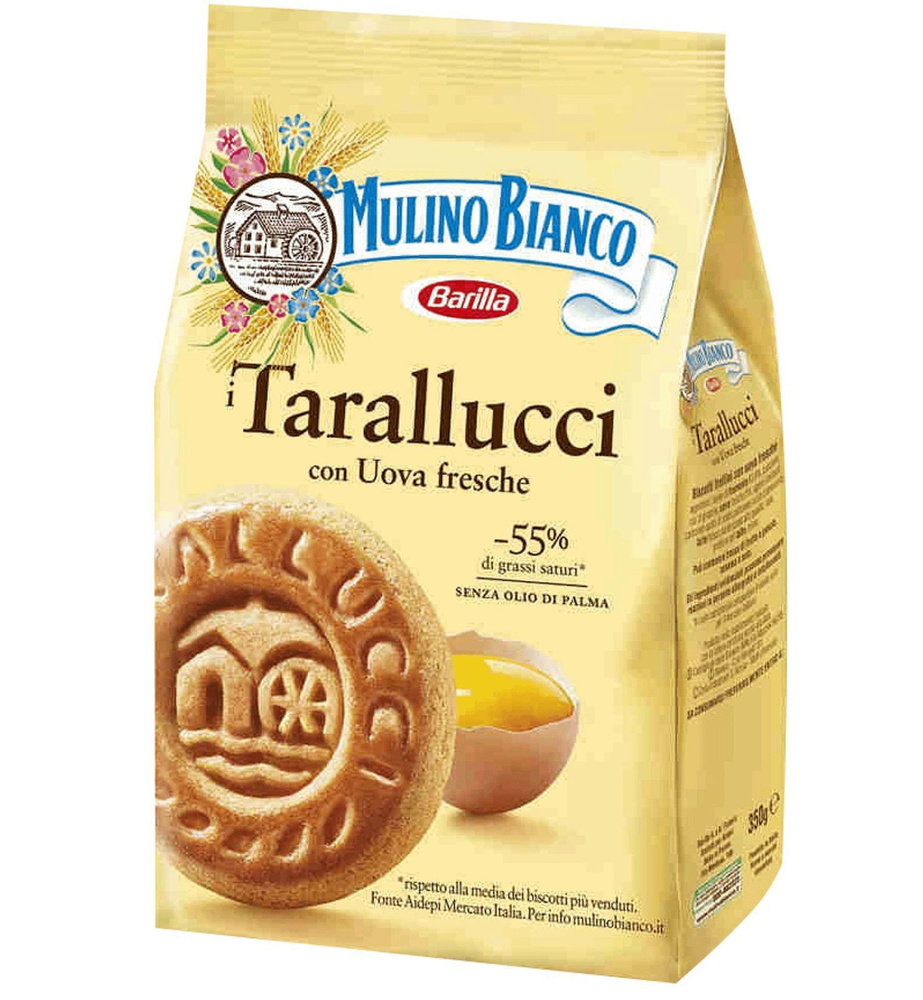 Печенье песочное Tarallucci, 350гр., Mulino Bianco (Италия) #1