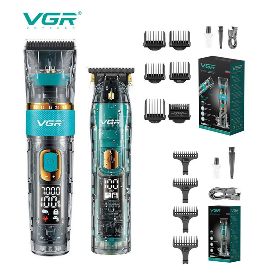 VGR - Профессиональная керамическая бритва затылка бороды волос цифров лезвия В-