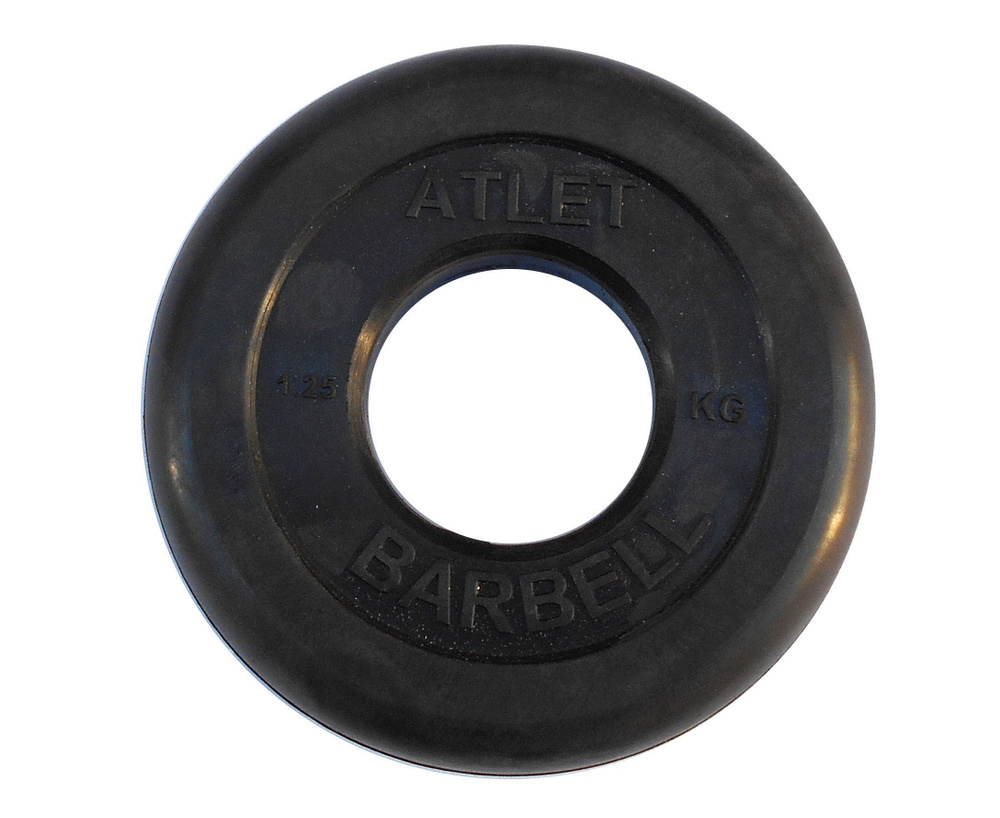 Диск обрезиненный BARBELL ATLET 1.25 кг / диаметр 51 мм #1