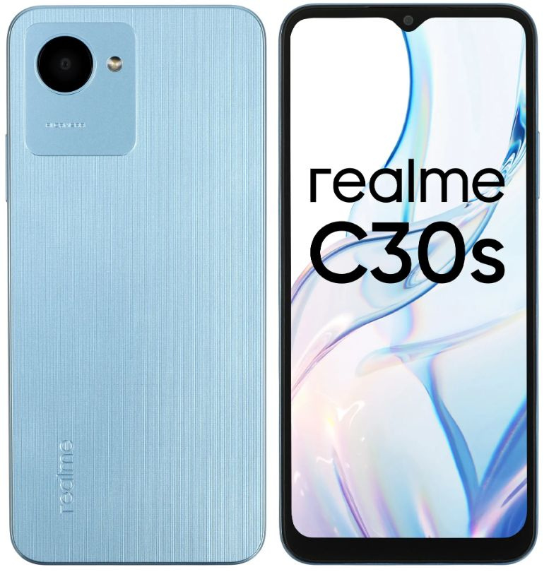 realme Смартфон 6,5" C30S 64 ГБ (C30S) голубой 3/64 ГБ, голубой #1