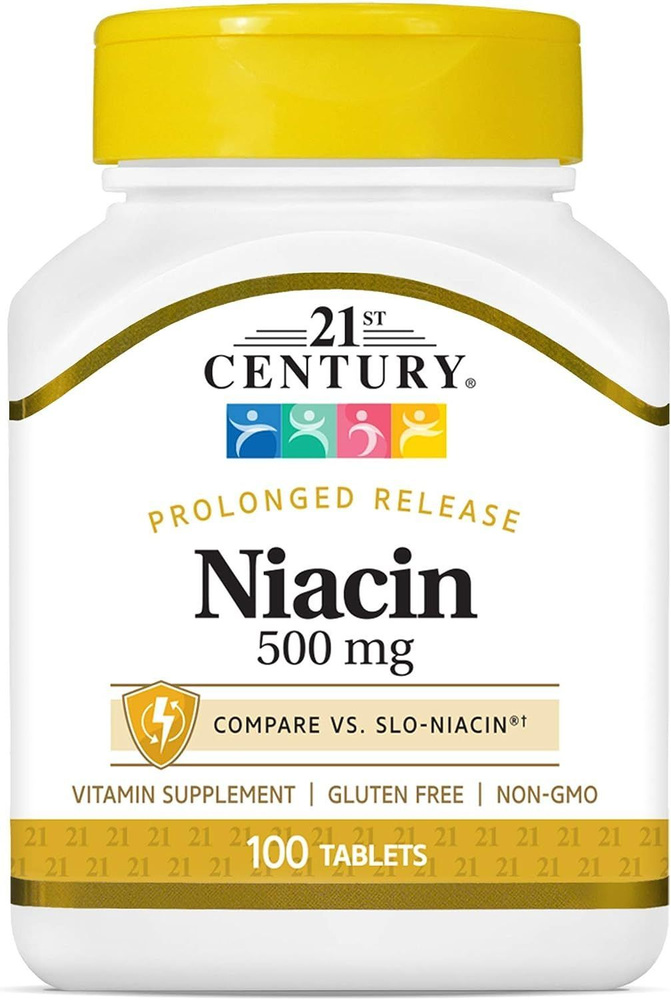 21st Century Niacin 500 mg 100 tablets (ниацин 500 мг) #1