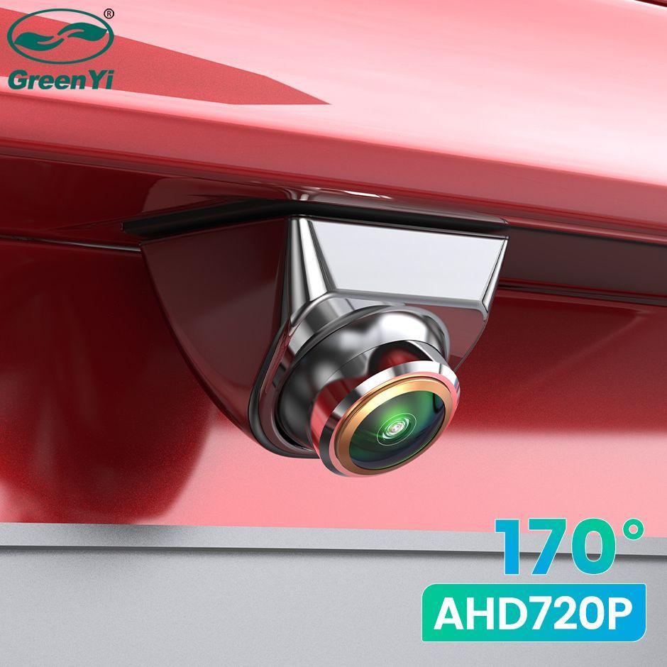 GreenYi AHD 720P Автомобильная камера заднего вида 170, рыбий глаз с золотыми линзами Full HD, ночного #1