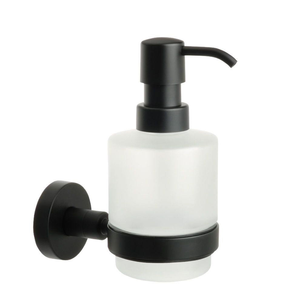Дозатор жидкого мыла Fixsen Comfort Black черный матовый (FX-86012) #1