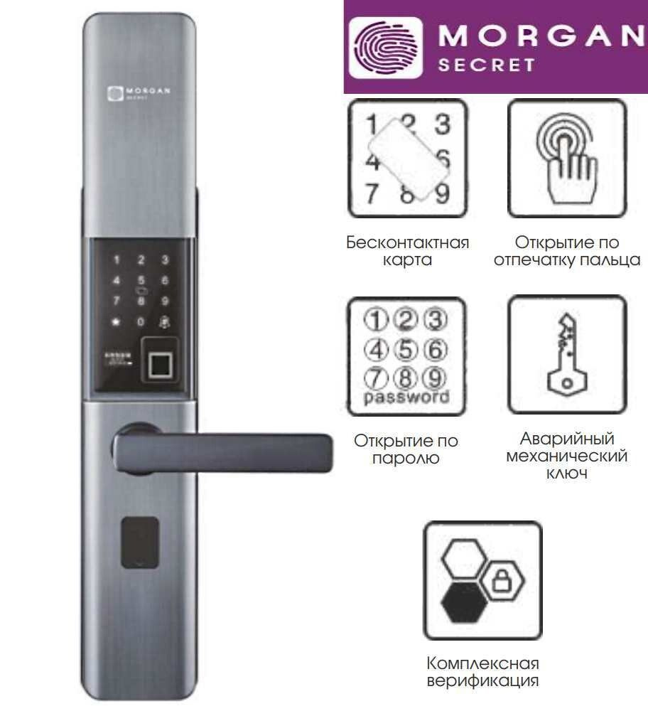 Электронный дверной замок MORGAN SECRET MS X28 (русифицирован) #1