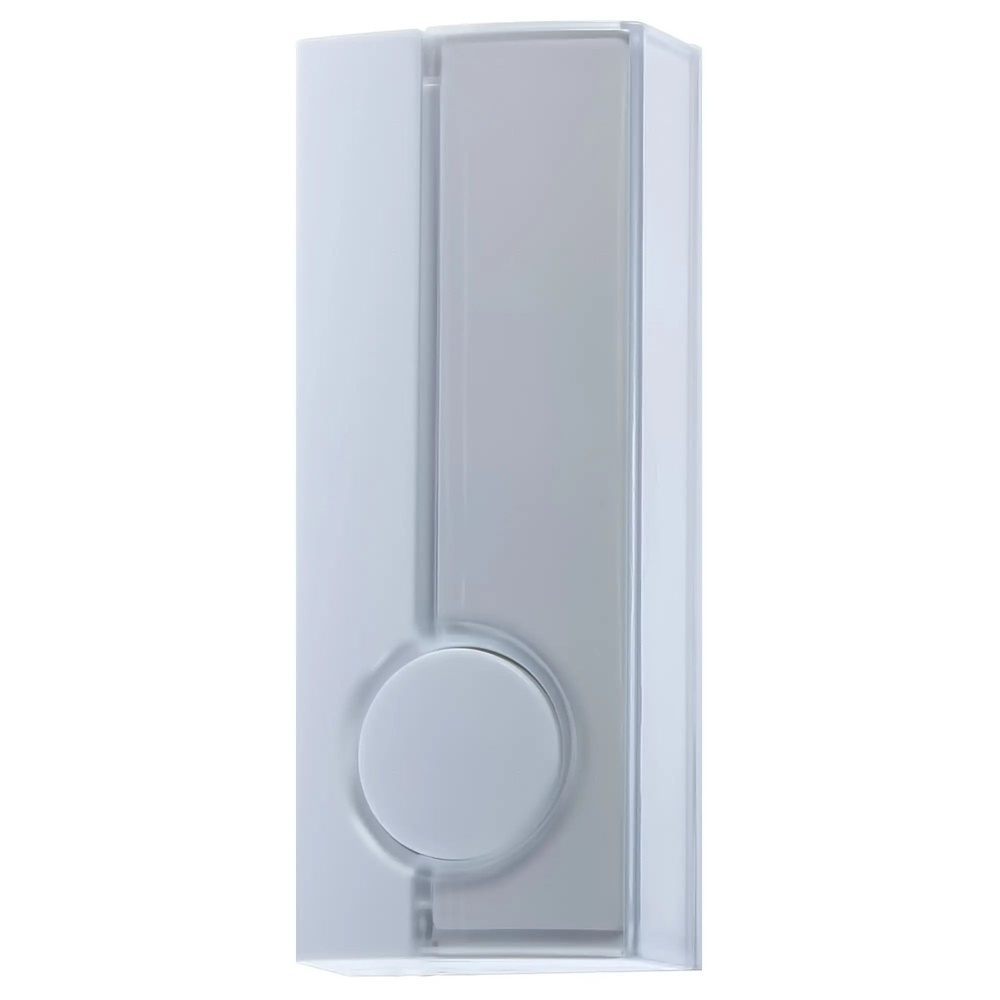 Кнопка для дверного звонка проводная, цвет белый #1