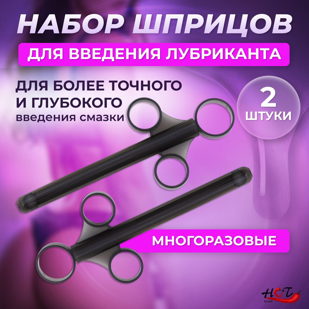 Набор шприцов для введения лубриканта Laviba Deep Lubrication, анальный, многоразовый, черный, 2 штуки #1