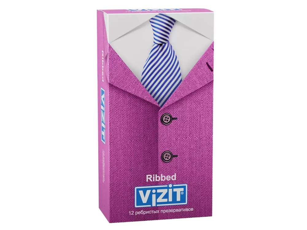Презервативы Визит (Vizit) Ribbed ребристые уп индив №12 - купить с ...