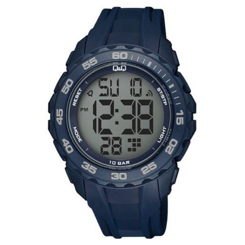 Q&Q G06A-002 мужские электронные наручные часы с секундомером, будильником и календарем  #1