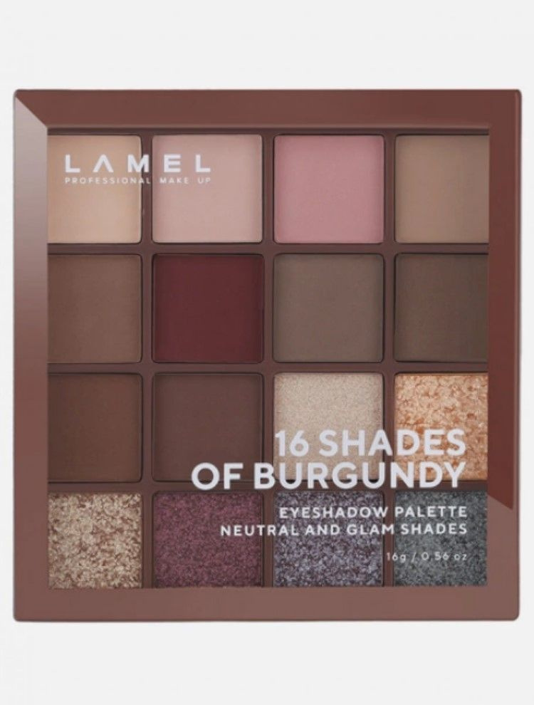 LAMELprofessional Тени для век Lam Eyeshadow 16-4 Shades of burgundy #1