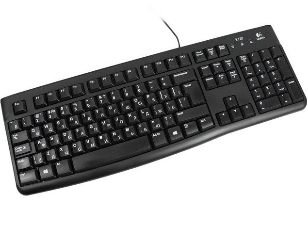 Logitech Клавиатура проводная Клавиатура Logitech K120, Black, USB #1