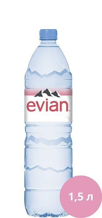 Вода минеральная столовая негазированная."EVIAN" 1,5л х 6. (ПЭТ)  #1