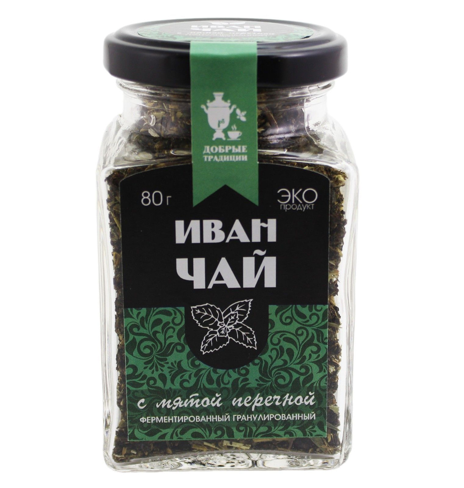Иван-чай Добрые традиции с мятой ферментированный гранулированный, 80г  #1