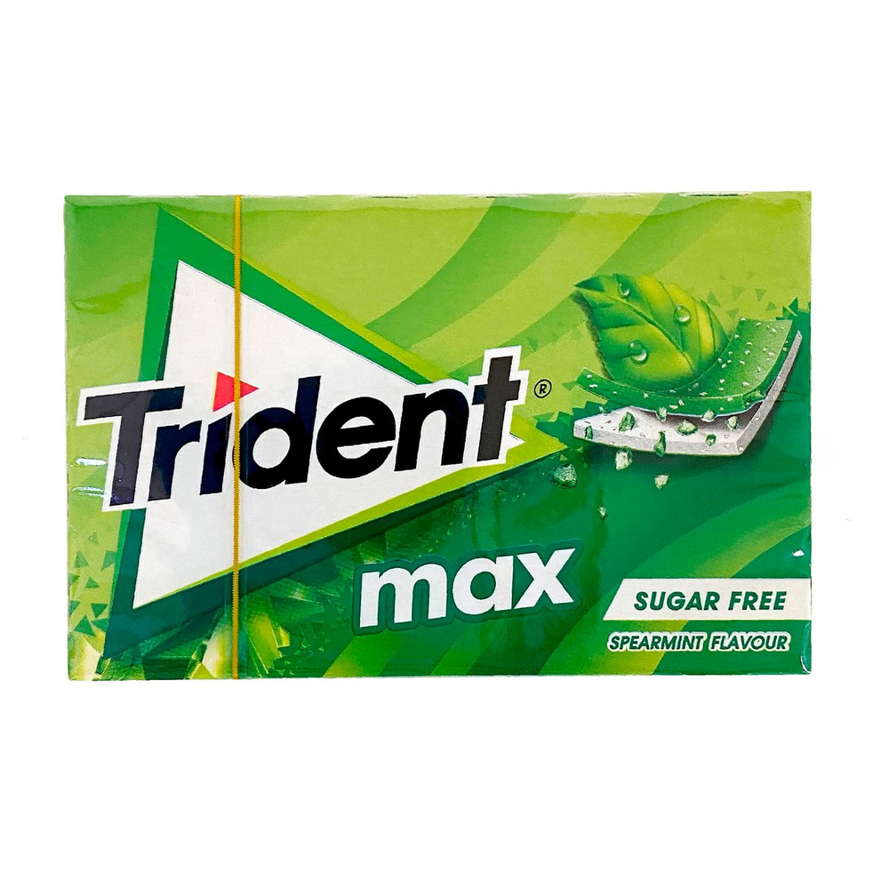 Жевательная резинка Trident Max Мята, 23 г #1