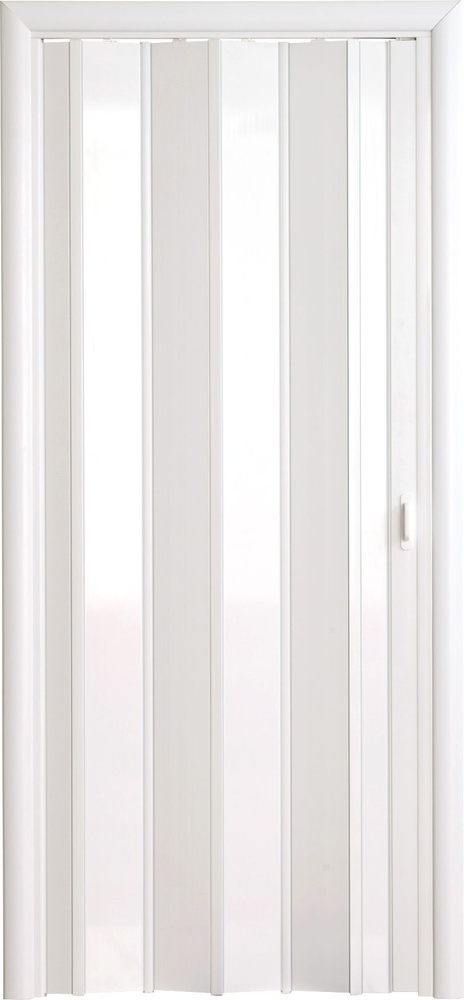 Дверь межкомнатная, раздвижная, дверь-гармошка РСП Стиль 84x202 (белый глянцевый)  #1