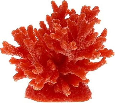 Vitality Коралл для оформления аквариумов, пластиковый, мягкий, красный, 8x8x6.5 см  #1