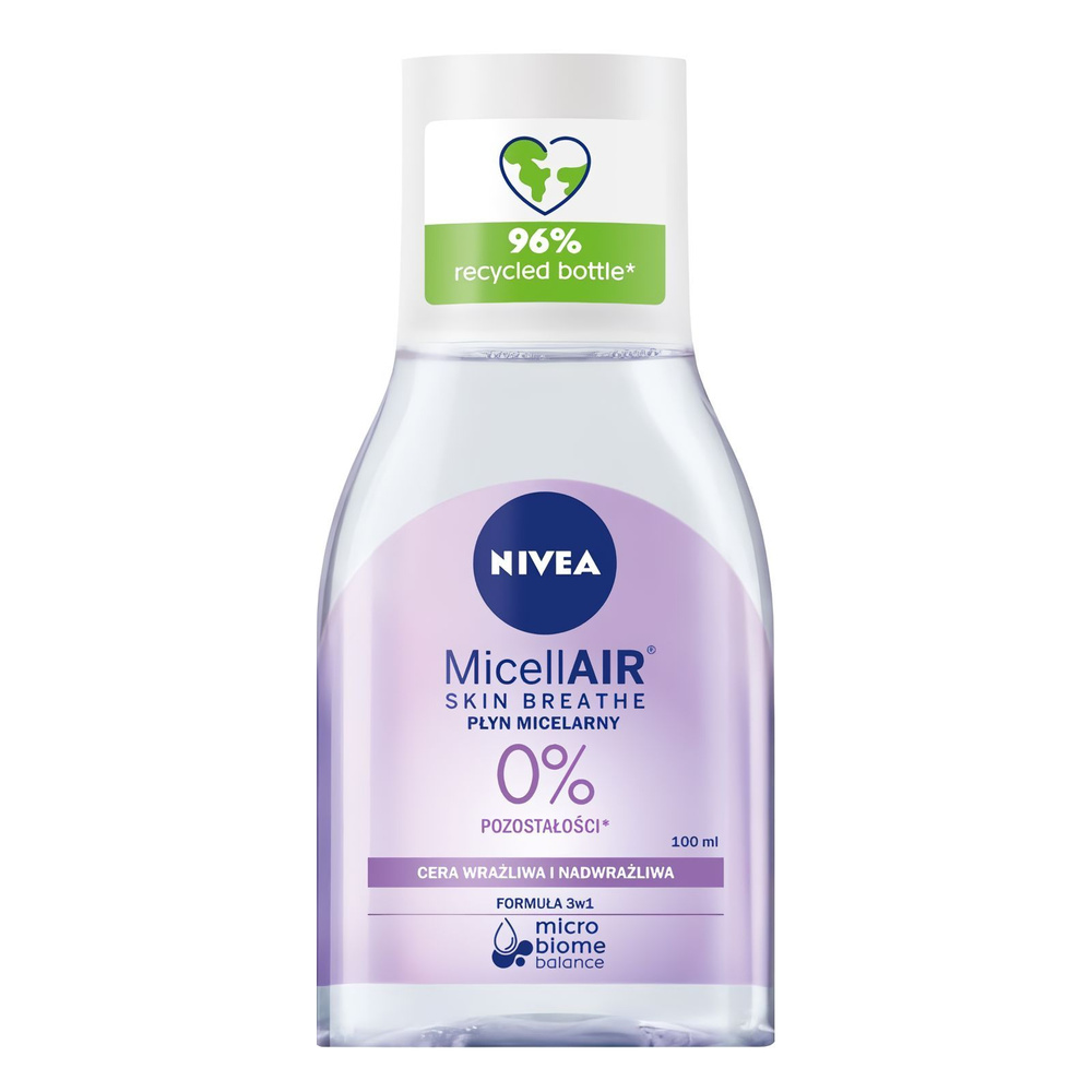 Nivea Мицеллярная вода Дыхание кожи Micell Air для чувствительной кожи, Германия, 100 мл  #1