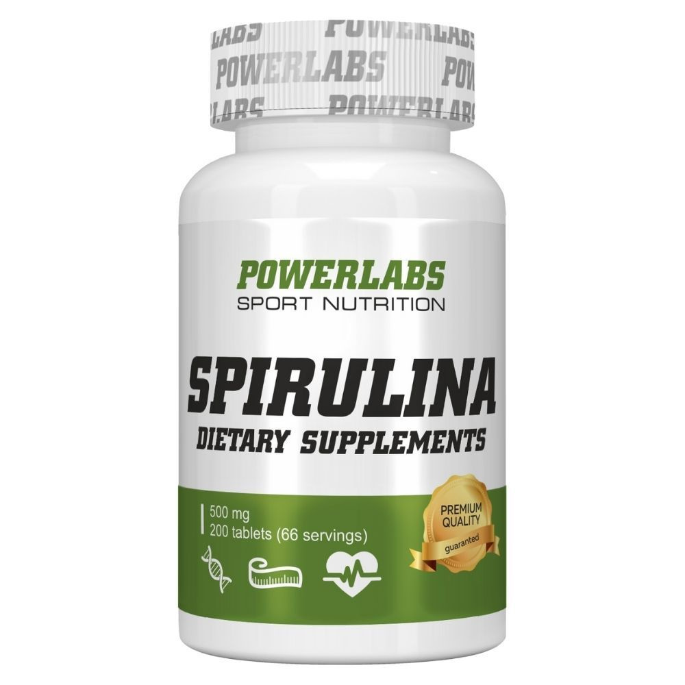 Антиоксидант Powerlabs Spirulina 200 таблеток #1