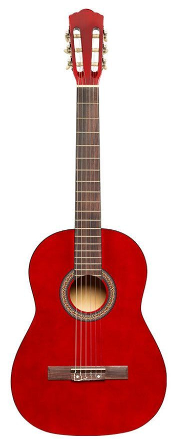 STAGG Классическая гитара SCL50_красный глянцевый 6-струнная, корпус Липа 4/4  #1