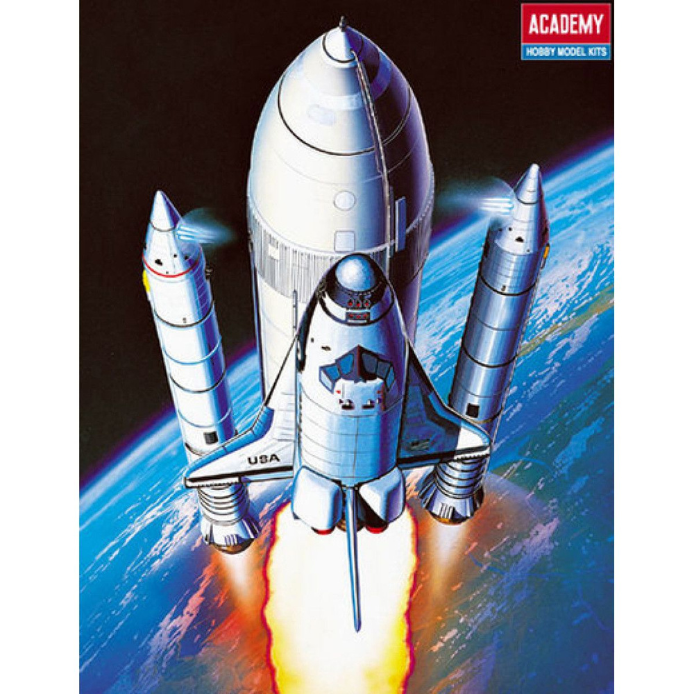 Academy сборная модель 12707 Space Shuttle & Booster Rocket 1:288 #1
