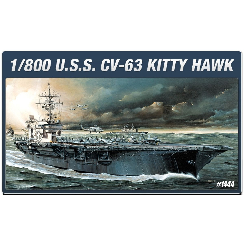 Academy сборная модель 14210 USS Kitty Hawk CV-63 1:800 #1