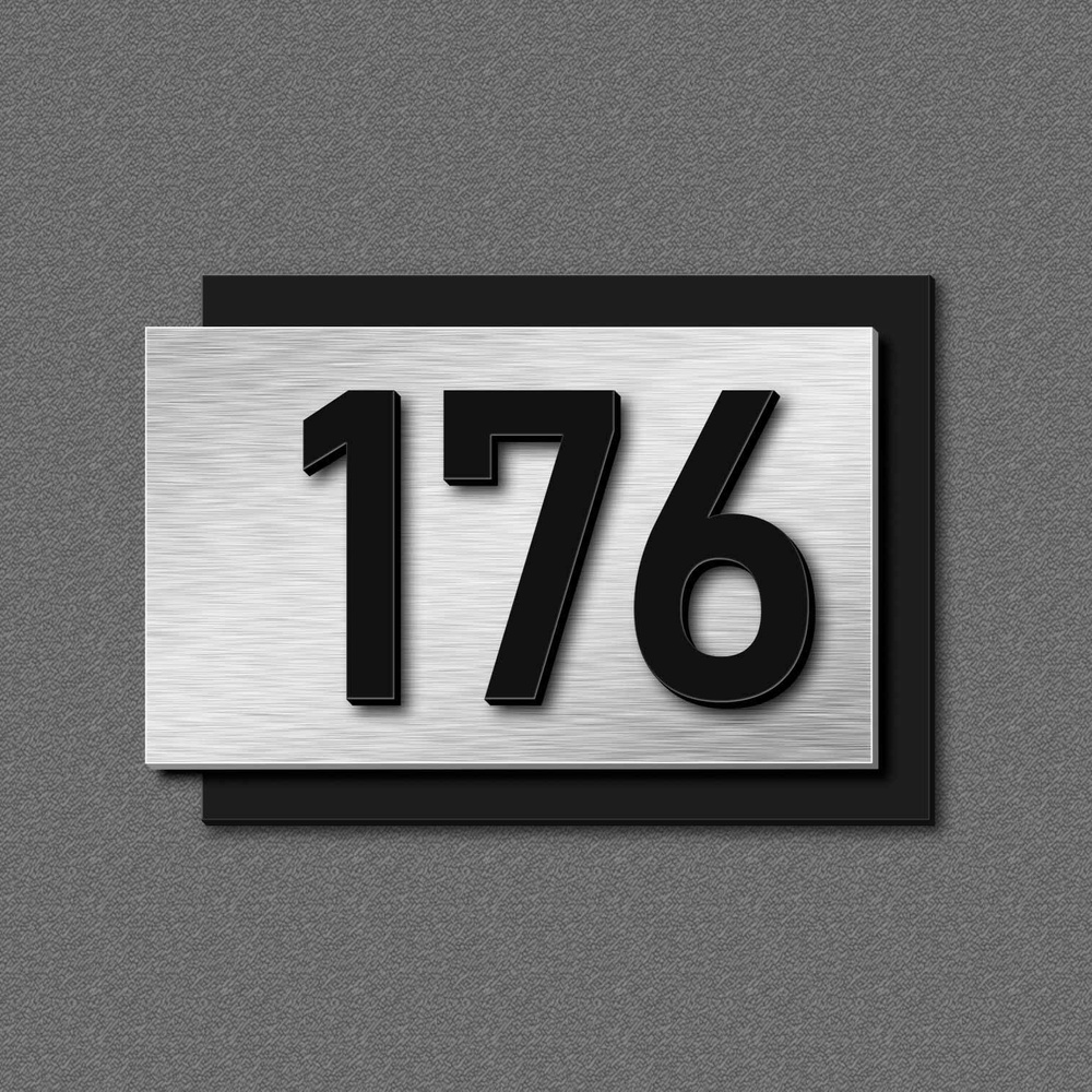 Цифры на дверь, табличка с номером 176 #1