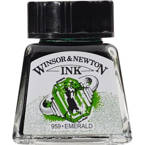 Тушь Winsor&Newton, изумрудный, 14мл #1