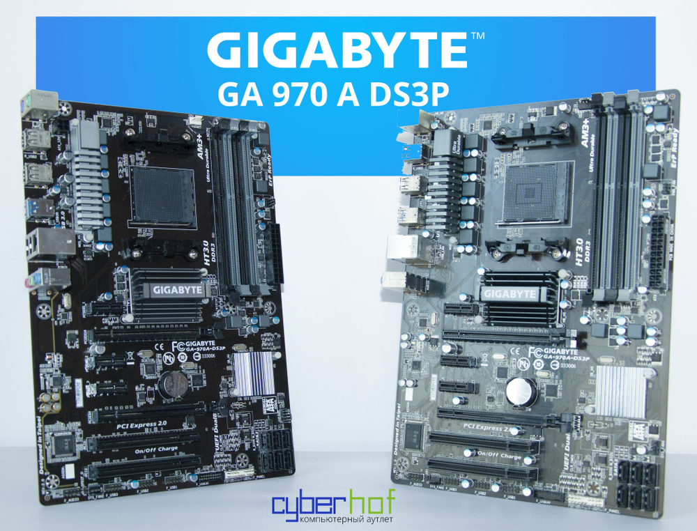 Gigabyte Материнская плата GA-970A-DS3P DDR3 AM3+ ATX #1