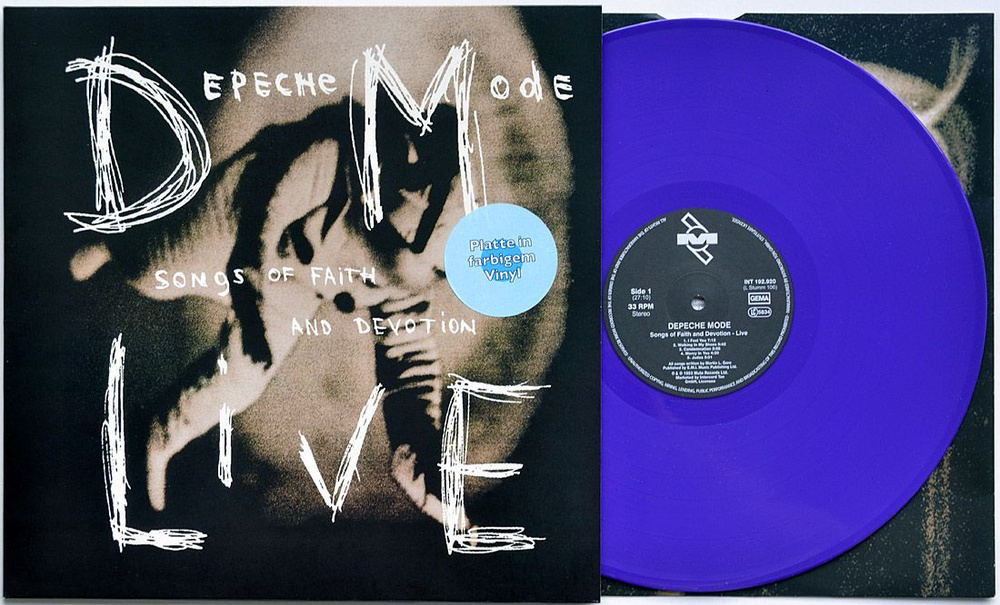 Виниловая пластинка DEPECHE MODE Songs of Faith and Devotion Live LP INT 192.920 фиолетовый винил  #1