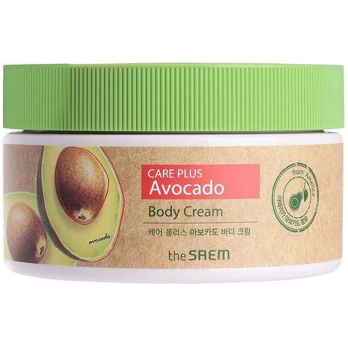 Крем с экстрактом авокадо для глубокого питания и увлажнения тела The Saem Care Plus Avocado Body Cream, #1