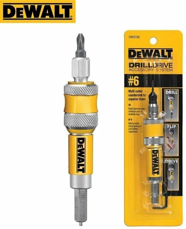 Сверло DEWALT DW 2700 2 в 1, сверло для зенковки по дереву 6 мм. #1