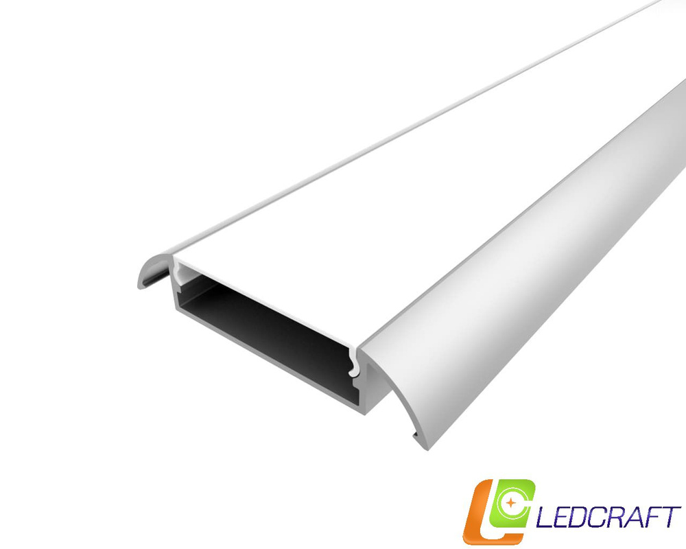 Ledcraft Комплект алюминиевого профиля с экраном и заглушками LC-LPP1053M34-1  #1
