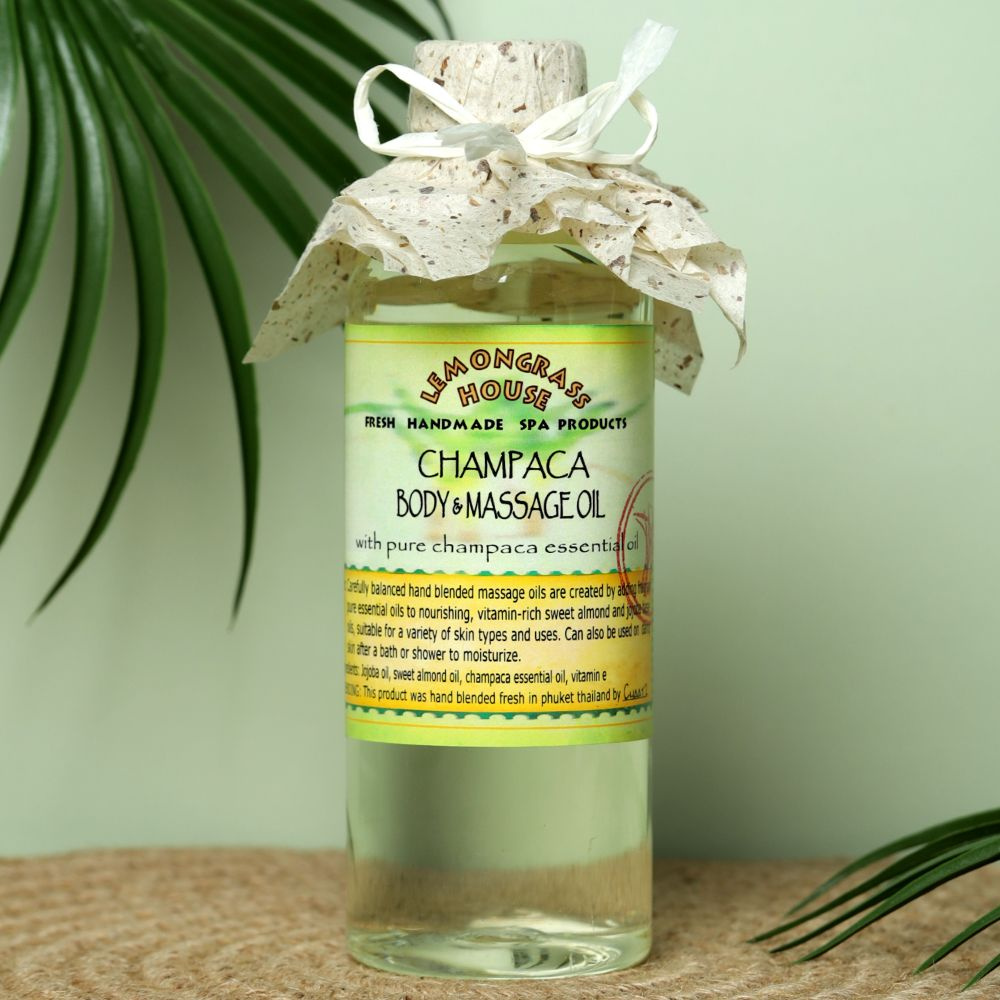 Масло для тела и массажа "Чампака" 250мл. Натуральное/ С эфирным маслом. Лемонграсс Хаус (Тайланд)  #1