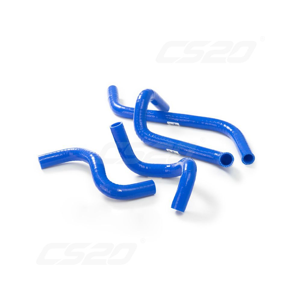 CS20 Патрубки печки ваз 21082 (4 шт) синий силикон серия profi высокотемпературный силикон с усиленным #1