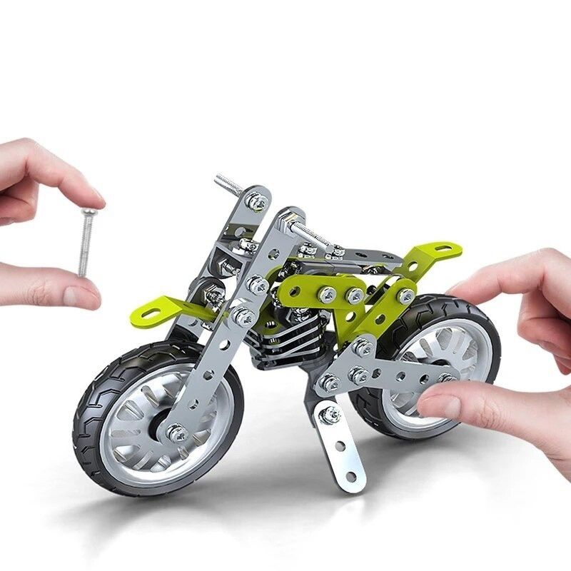 Металлический 3D конструктор "Мото-кросс"/железный конструктор для ...