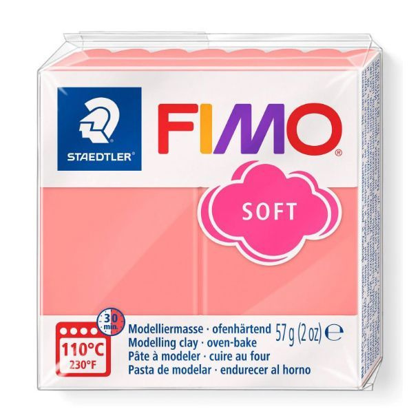 Полимерная глина FIMO "Soft", цвет Розовый грейпфрут, 57 г #1