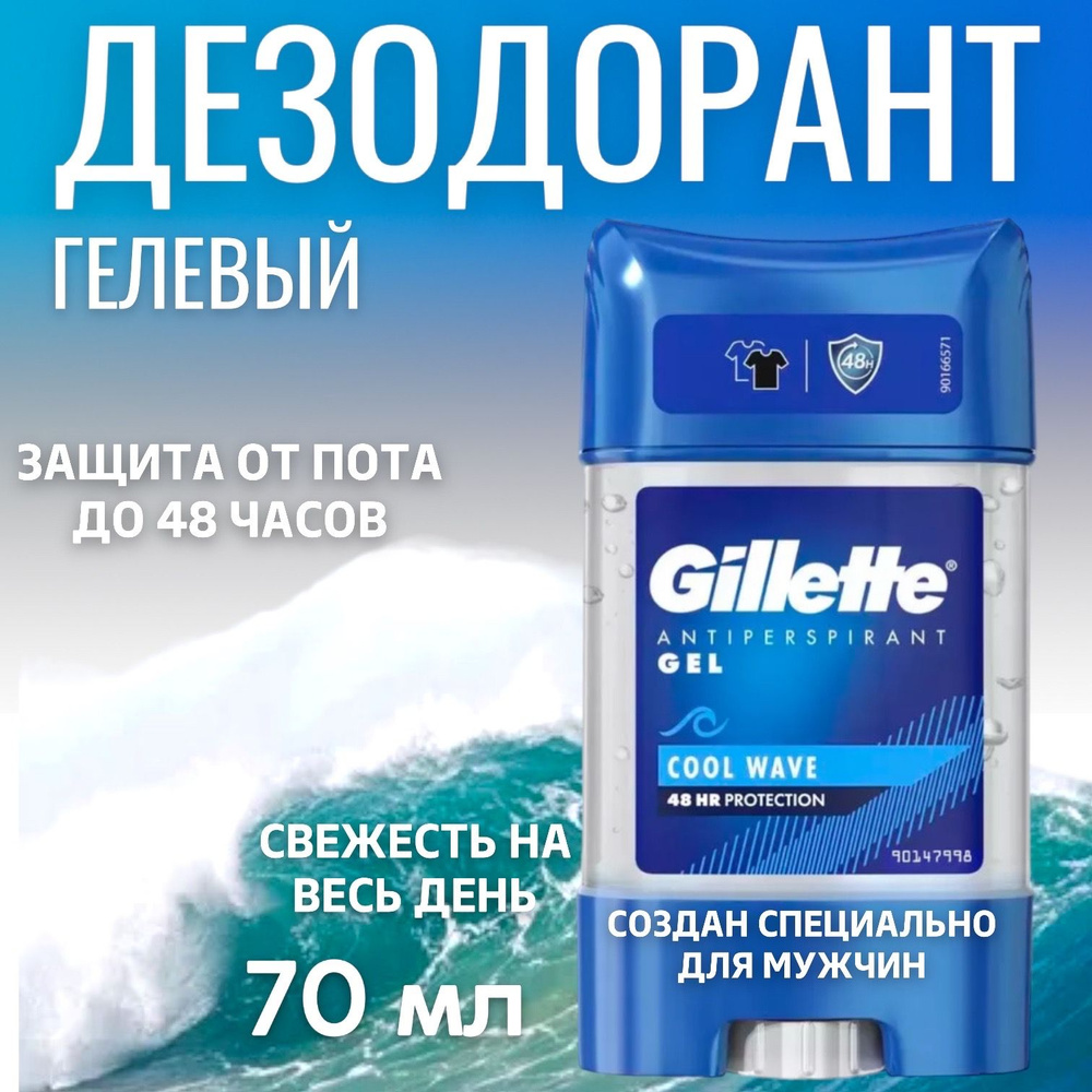 Дезодорант гелевый Gillette Cool Wave - 1 шт #1