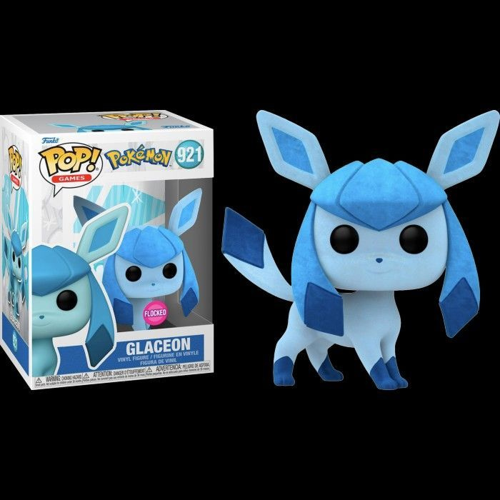 Фигурка Funko Pop! Pokemon: Glaceon Flocked (Фанко Поп Гласеон из сериала Покемон)  #1