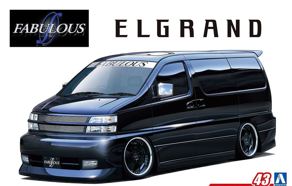 Сборная модель Fabulous Nissan Elgrand APE50 00, масштаб 1/24, AOSHIMA 06530 #1