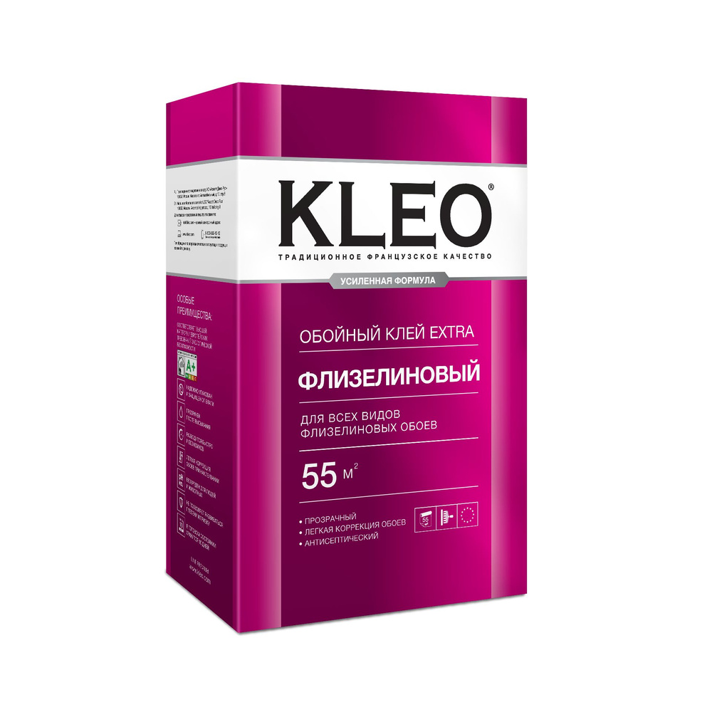 Kleo Клей для обоев Клей для обоев KLEO EXTRA усиленная формула для виниловых, флизелиновых, бумажных #1
