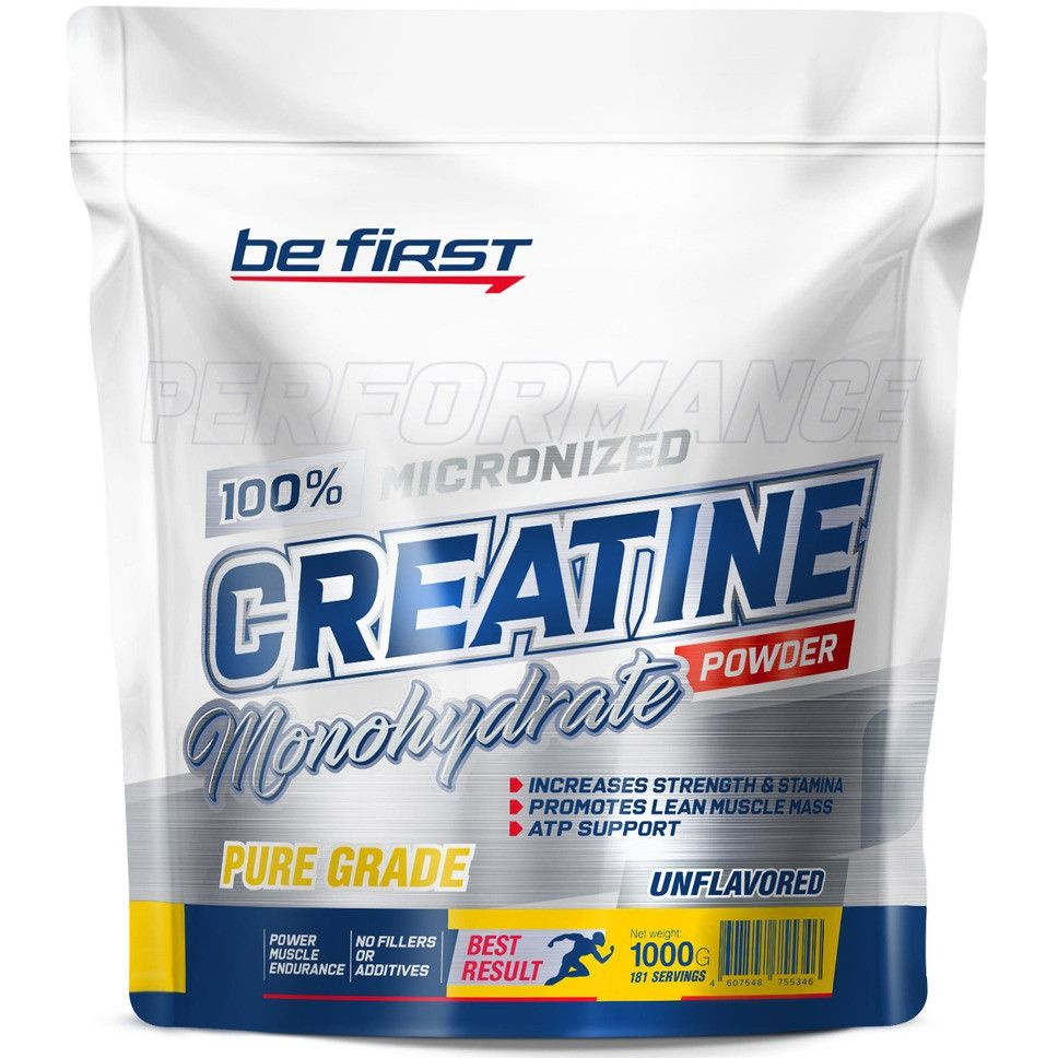 Микронизированный креатин Be First Creatine Micronized Powder (креатин моногидрат) 1000 г, Нейтральный #1