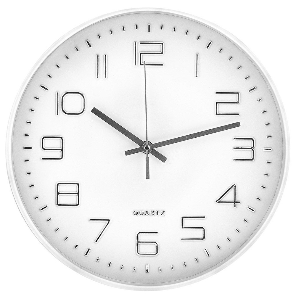 Часы настенные Олива д29х4,2см циферблат белый пластм. белый в коробке  #1