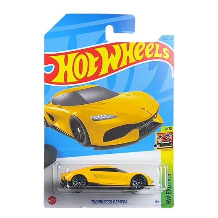 HKH95 Машинка металлическая игрушка Hot Wheels коллекционная модель Koenigsegg Gemera желтый  #1